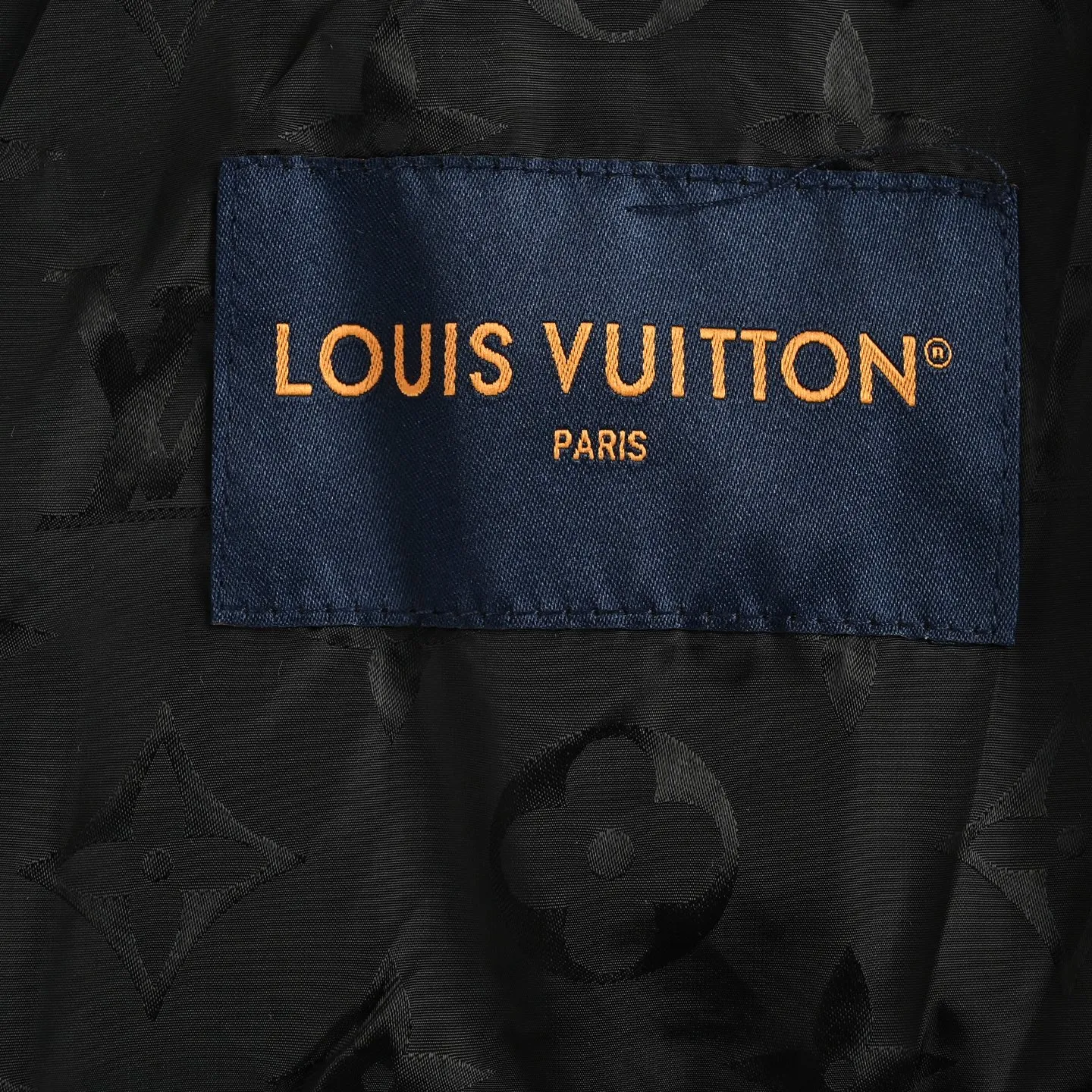 Louis Vuitton/Louis Vuitton metal logo sleeves and leather work jacket